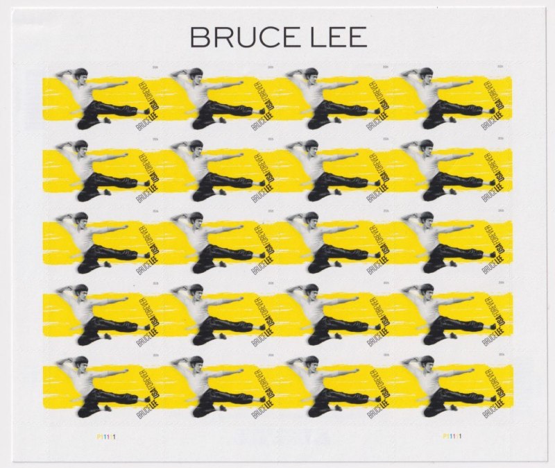 Bruce Lee 2026 - 5 Sheets / 100 Pcs