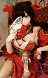 MOZU DOLL モズドール148cm Cカップ 星火ちゃん（花火コス） シリコン製頭部 ビニール製頭部 TPE製ボディ 肌色＆眼球色＆メイク＆ウィッグ＆衣装は宣材写真と同じ