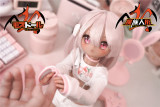 MOZU DOLL 魔族人形フィギュア 65cm 小黑（Kuro）ちゃん 6KG ソフトビニール製頭部 シリコン製ボディ宣材写真と同じ 着せ替え人形 ミニラブドール