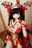 MOZU DOLL モズドール148cm Cカップ 星火ちゃん（花火コス） シリコン製頭部 ビニール製頭部 TPE製ボディ 肌色＆眼球色＆メイク＆ウィッグ＆衣装は宣材写真と同じ