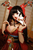 MOZU DOLL モズドール148cm Cカップ 星火ちゃん（花火コス） シリコン製頭部 ビニール製頭部 TPE製ボディ 肌色＆眼球色＆メイク＆ウィッグ＆衣装は宣材写真と同じ