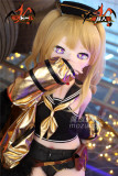 MOZU DOLL 130cm 新作ヘッド贝蒂(Betti)ちゃん+TPE製ボディ ロリータアニメドール ソフトビニール製ヘッド 等身大ラブドール 宣伝画像と同じ制服も付属　【新品キャンペーン 一つ硬めビニールヘッド+一つ軟性tpeヘッド】