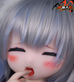 MOZU DOLL 130cm 新作ヘッドRubiちゃん+TPE製ボディ ロリータアニメドール ソフトビニール製ヘッド 等身大ラブドール 宣伝画像と同じ制服も付属　【新品キャンペーン 一つ硬めビニールヘッド+一つ軟性tpeヘッド】