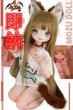 【即納 日本国内在庫・送料無料・公式ショップ】魔族人形115cm Aカップ 黄豆狐 ソフトビニール製頭部+TPE製ボディ 肌色＆眼球色＆メイク＆ウィッグ＆衣装は宣材写真と同じ