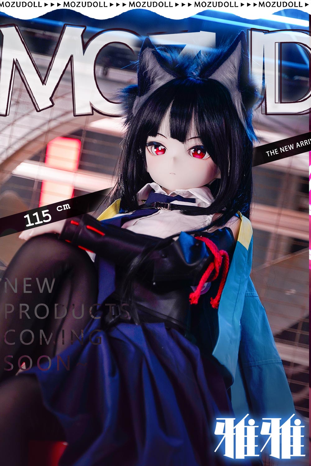 あざと可愛いピンク髪猫耳 121cm 佩佩ちゃん MOZU DOLL 魔族人形巨乳