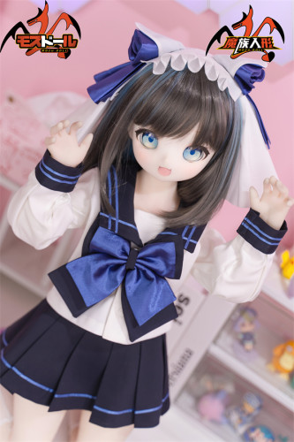 MOZU DOLL 猫猫ちゃん  85cm ソフトビニール製頭部 シリコン製ボディ選択可能 ドール 宣伝画像と同じ制服も付属