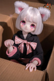 MOZU DOLL【A級】魔族人形フィギュア 65cm 小喵ちゃん 6KG ソフトビニール製頭部 シリコン製ボディ宣材写真と同じ 着せ替え人形 ミニラブドール