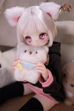 MOZU DOLL【A級】魔族人形フィギュア 65cm 小喵ちゃん 6KG ソフトビニール製頭部 シリコン製ボディ宣材写真と同じ 着せ替え人形 ミニラブドール