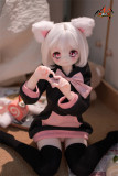 MOZU DOLL【A級】魔族人形フィギュア 65cm 小喵ちゃん 6KG ソフトビニール製頭部 シリコン製ボディ宣材写真と同じ 着せ替え人形 ミニラブドール