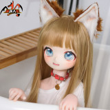 Mozu Doll モズドール 予約商品 115cmボディ 黄豆狐ヘッド  コスプレ 可愛いドール フルセット 等身大 可動フィギュア 着せ替え人形　スケール 柔らかいボディ フィギュア mozudoll　ラブドール ダッチワイフ版選択可
