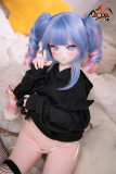 MOZU DOLL 【A級】魔族人形フィギュア 121cm 兔子洞ちゃん 大胸 ソフトビニール製頭部 TPE製ボディ ハート目 パーカー 宣材写真と同じ 着せ替え人形 ラブドール