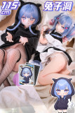 MOZU DOLL 【A級】魔族人形フィギュア 121cm 兔子洞ちゃん 大胸 ソフトビニール製頭部 TPE製ボディ ハート目 パーカー 宣材写真と同じ 着せ替え人形 ラブドール