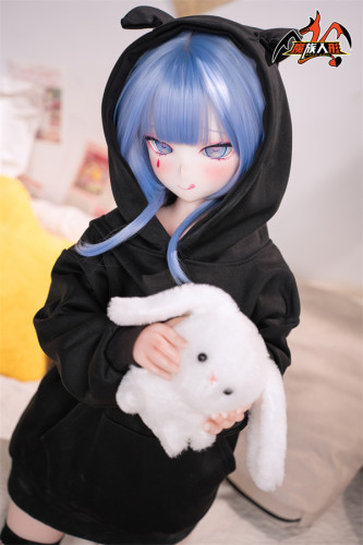 MOZU DOLL 【A級】魔族人形フィギュア 121cm 兔子洞ちゃん 大胸 ソフトビニール製頭部 TPE製ボディ ハート目 パーカー 宣材写真と同じ 着せ替え人形 ラブドール