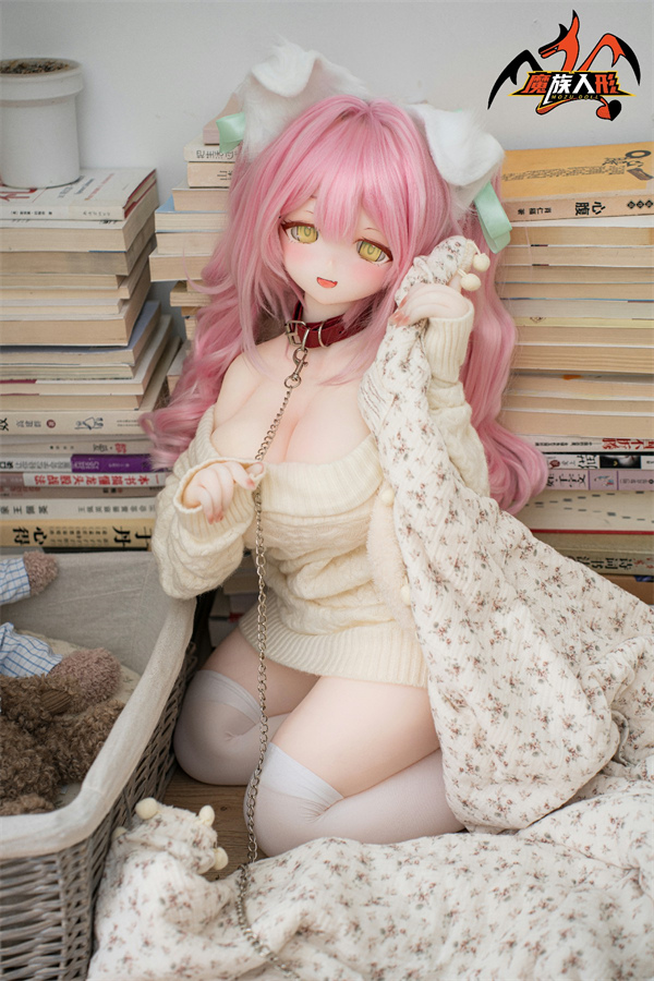 あざと可愛いピンク髪猫耳 121cm 佩佩ちゃん MOZU DOLL 魔族人形巨乳