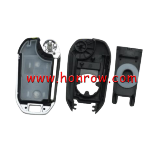 For Peugeot 3 button remote  Key Shell with VA2 307 blade LIGHT BUTTON