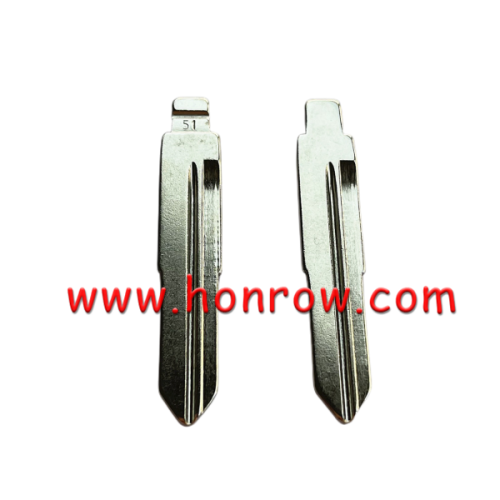 KEYDIY Blade 51# Metal Uncut Remote Flip Emergency Key Blade Blank for Chery A5 A3 Tiggo for KD VVDI Remote 51#
