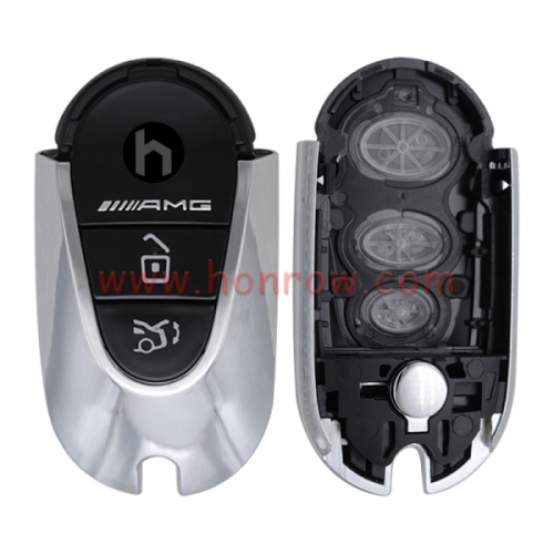 For Benz Maybach 3 button smart key shell with sliver color