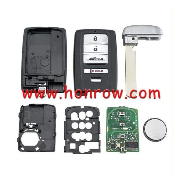 For ac 3+1 button Smart Car Key  (SUV) / PCF7953X / HITAG 3 / 47 CHIP / FCCID:KR5V1X