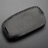 For Skoda 3 button key cowhide learther case.