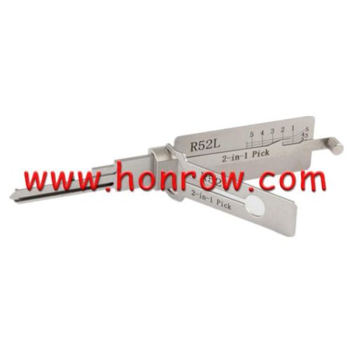 For Original Lishi R52L 2 in 1 decode and lockpick,R52 for Mexico, 5, 7 CUTS,Residential 2in1 tool