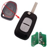 For Renault Modified 2 button remote key 7946 chip-434mhz