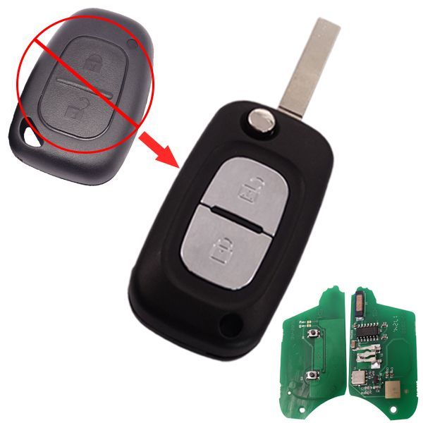For Renault Modified 2 button remote key 7946 chip-434mhz
