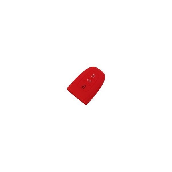 For Audi 3 button Silicone Case red color （MOQ:50pcs）