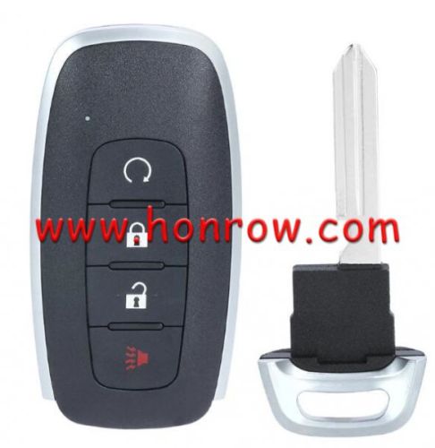 For Nissan 3+1 button smart key blank