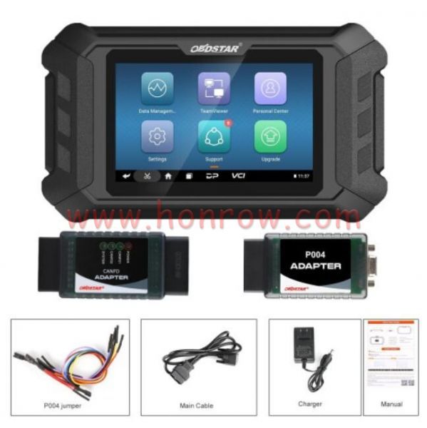 OBDSTAR P50 Airbag Reset Tool with CAN FD Adapter Support GM/ Hyundai/ Kia/ Toyota Bench Airbag Reset & SAS Reset Function  Package includes: 1pc x P50 Main Unit 1pc x Main Cable 1pc x P004 Adapter 1p