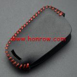 For Opel 2 button key cowhide leather case