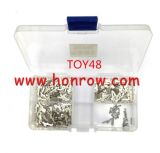 For Toyota TOY48 Car Lock Repair Kit， it contains 1,3,5 Each parts has 50pcs