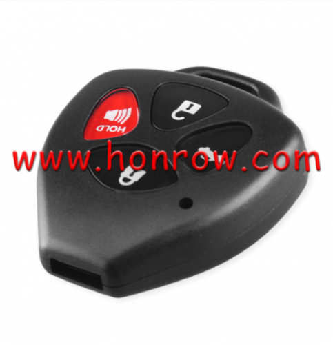 For Toyota 3+1 button Car Remote Key Shell Blank No Blade