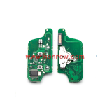 For Peu FSK 3 button flip remote control with 433Mhz 7941 Chip for Trunk and Light Button and 307&407 Blade