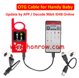 OTG Cable-A makes Handybaby1 more Powerful update by connecting phone APP,No need PC software anymore,Decode 96Bit ID48 Online,Add more function by APP