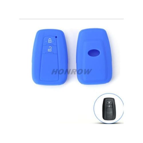 For Toyota 2 button silicon case blue color