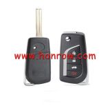 For Toyota 3+1 button remote key blank toy48 blade