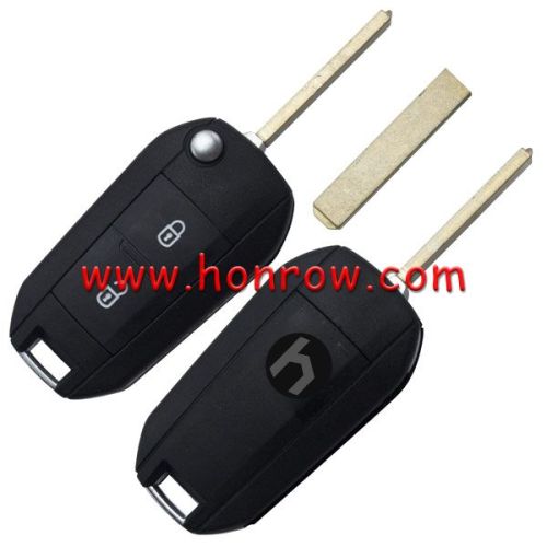 For Peu  2 button remote key blank with 307 Key blade