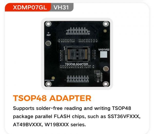XHORSE XDMP07GL VH31 TSOP48 for Multi Prog Programmer