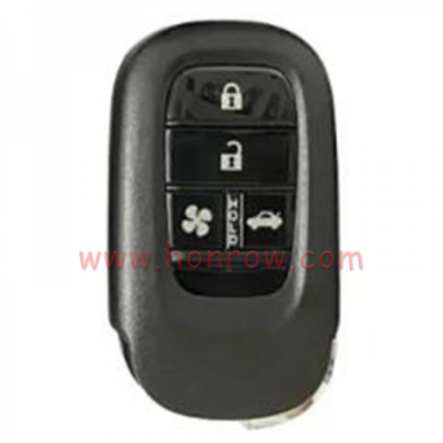 For Honda 4 button Smart Remote Car key with 433MHZ 4A Chip  FCC ID : KR5TP-4