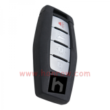 For Mitsubishi 3+1 button smart key blank with Emergency Key