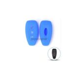 For Ford 3 button silicon case blue color