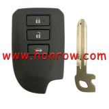 For Toy Yaris VIOS 3 button smart car key shell