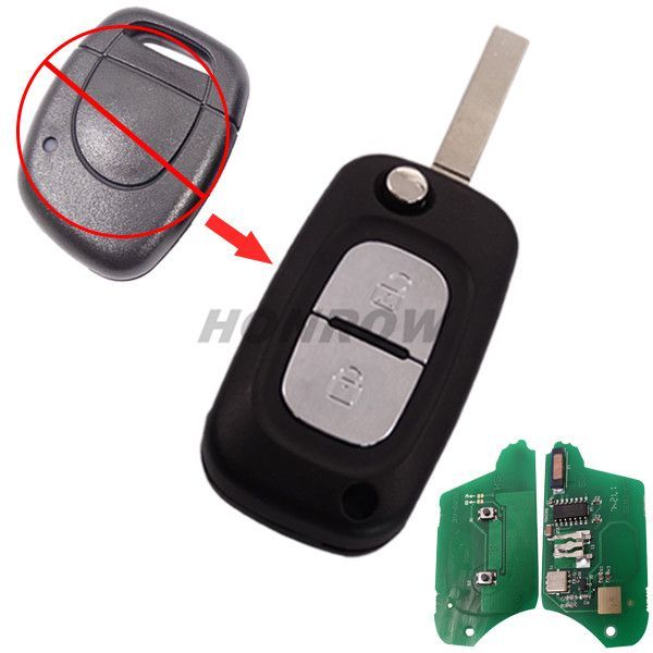 For Renault Modified 1 button remote key 7946(HITAG2) chip-434mhz