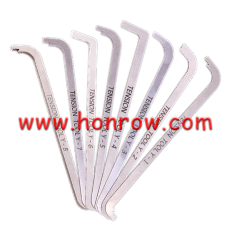 Locksmith Tool Lock Opening Tool  8 packs Y-1:60mm/Y-2:70mm/Y-3:80mm/Y-4:80mm/Y-5:100mm/Y-6:120mm/Y-7:120mm/Y-8:200mm