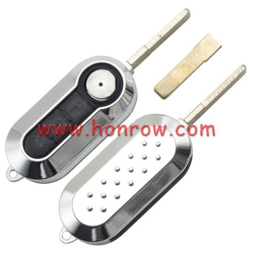 For Fi 3 button flip remote key blank (silver color)