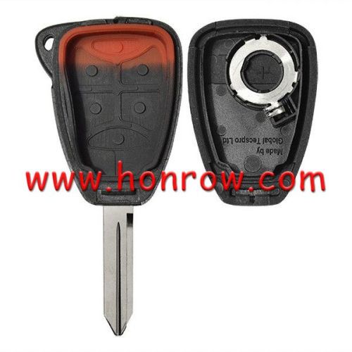 For High Quality GTL Chrysler 4+1 button remote key shell Stronger enhanced Version
