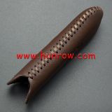 For Mazda 2 button key cowhide leather case for Maz3 Brown Color