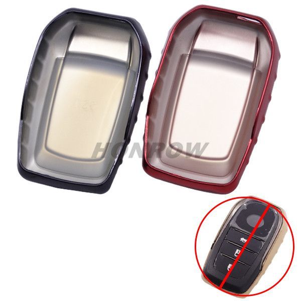 For Toyota TPU Red protective key case MOQ:5PCS