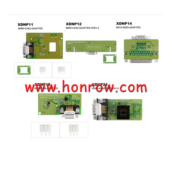 Xhorse XDNPP1CH Adapters Solder-free BMW 5PCS Set For Xhorse MINI PROG and Key Tool Plus