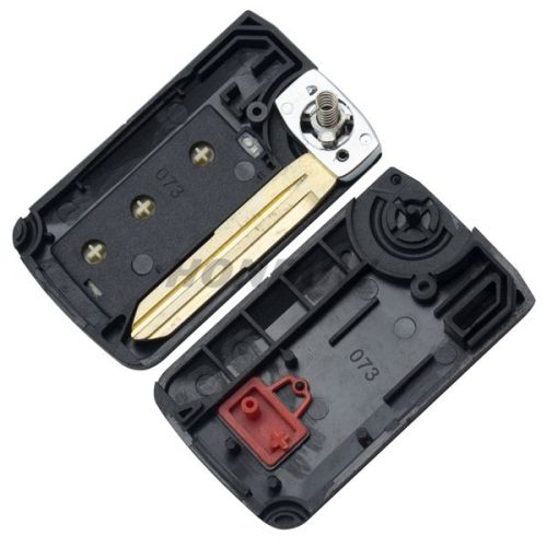 For Hyu 2+1 Button flip remtoe key blank